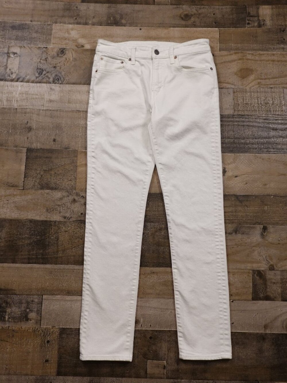 American‎ Eagle Flex Slim Straight Jeans Men's 31x32 White Stretch Denim
